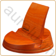 Kép 3/5 - AURALUX narancssárga asztali tablettartó kőrisfából