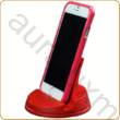 Asztali telefontartó pirosra színezett kőrisfából